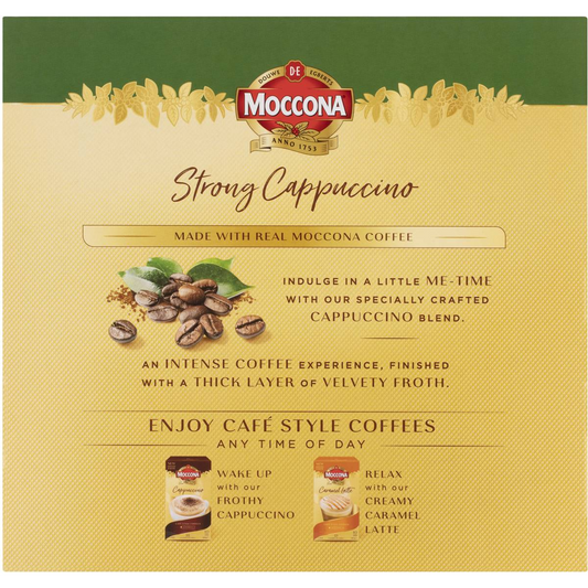 Moccona Coffee Sachets Strong Cappuccino 30 Pack, 1pc