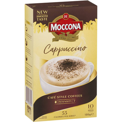 Moccona Coffee Sachets Cappuccino 10 Pack, 1pc