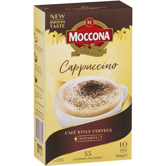Moccona Coffee Sachets Cappuccino 10 Pack, 1pc