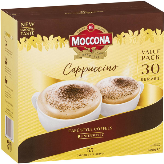 Moccona Coffee Sachets Cappuccino 30 Pack, 1pc