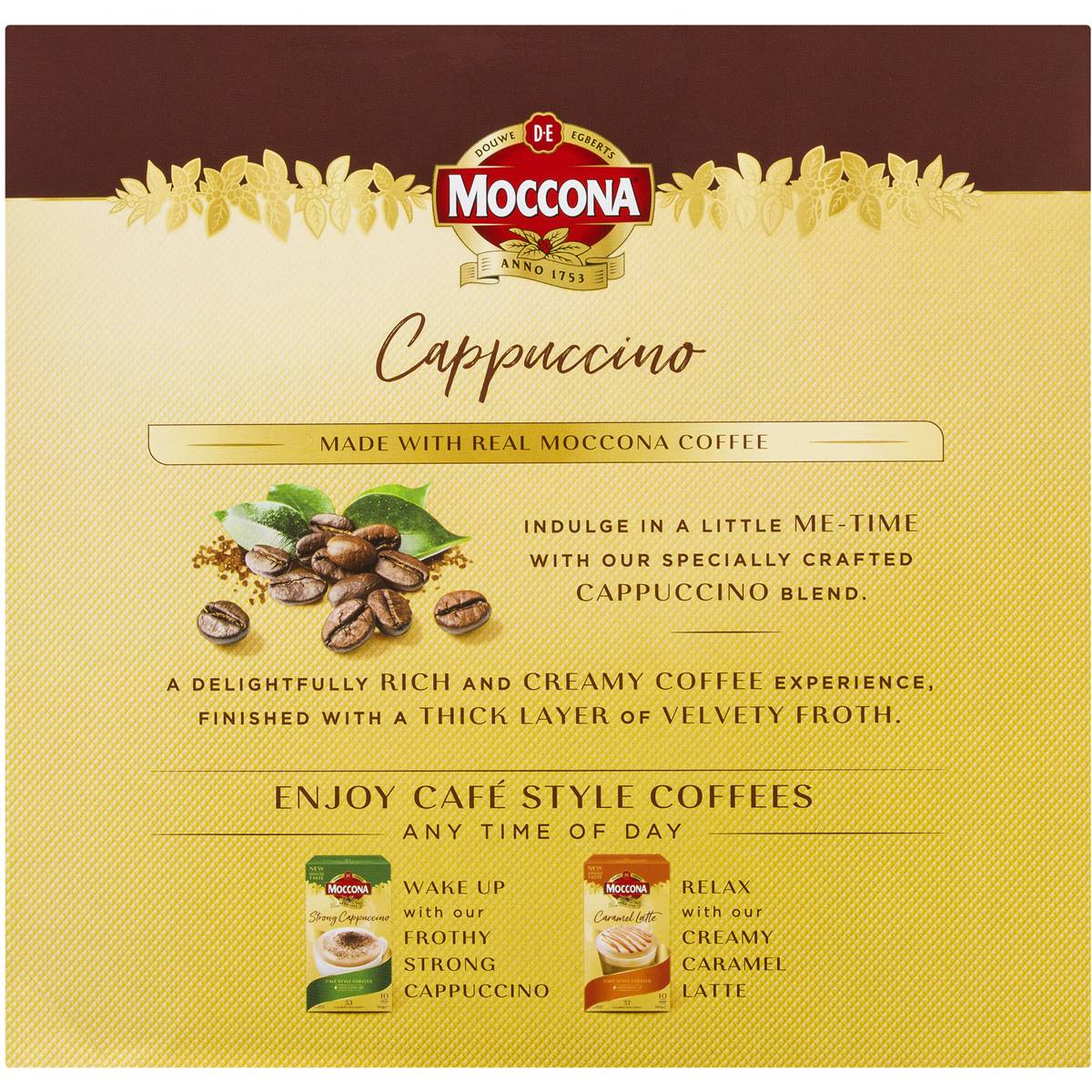Moccona Coffee Sachets Cappuccino 30 Pack, 1pc