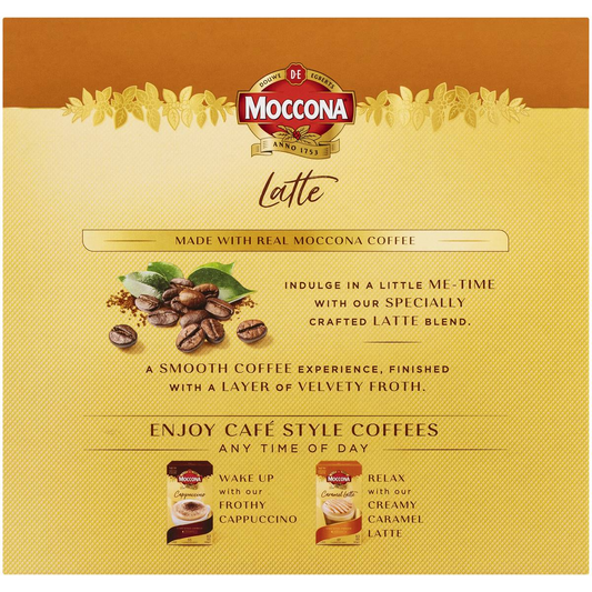 Moccona Coffee Sachets Latte 30 Pack, 1pc