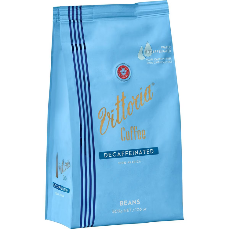 Vittoria Coffee Decaffeinated Coffee Beans 500g