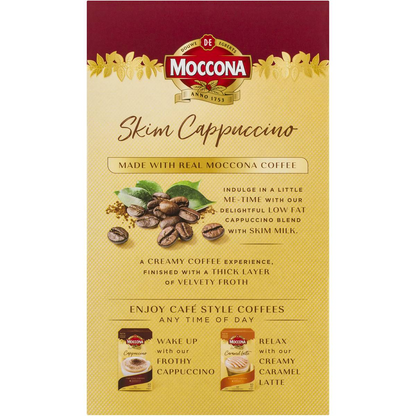 Moccona Coffee Sachets Skim Cappuccino 10 Pack, 1pc