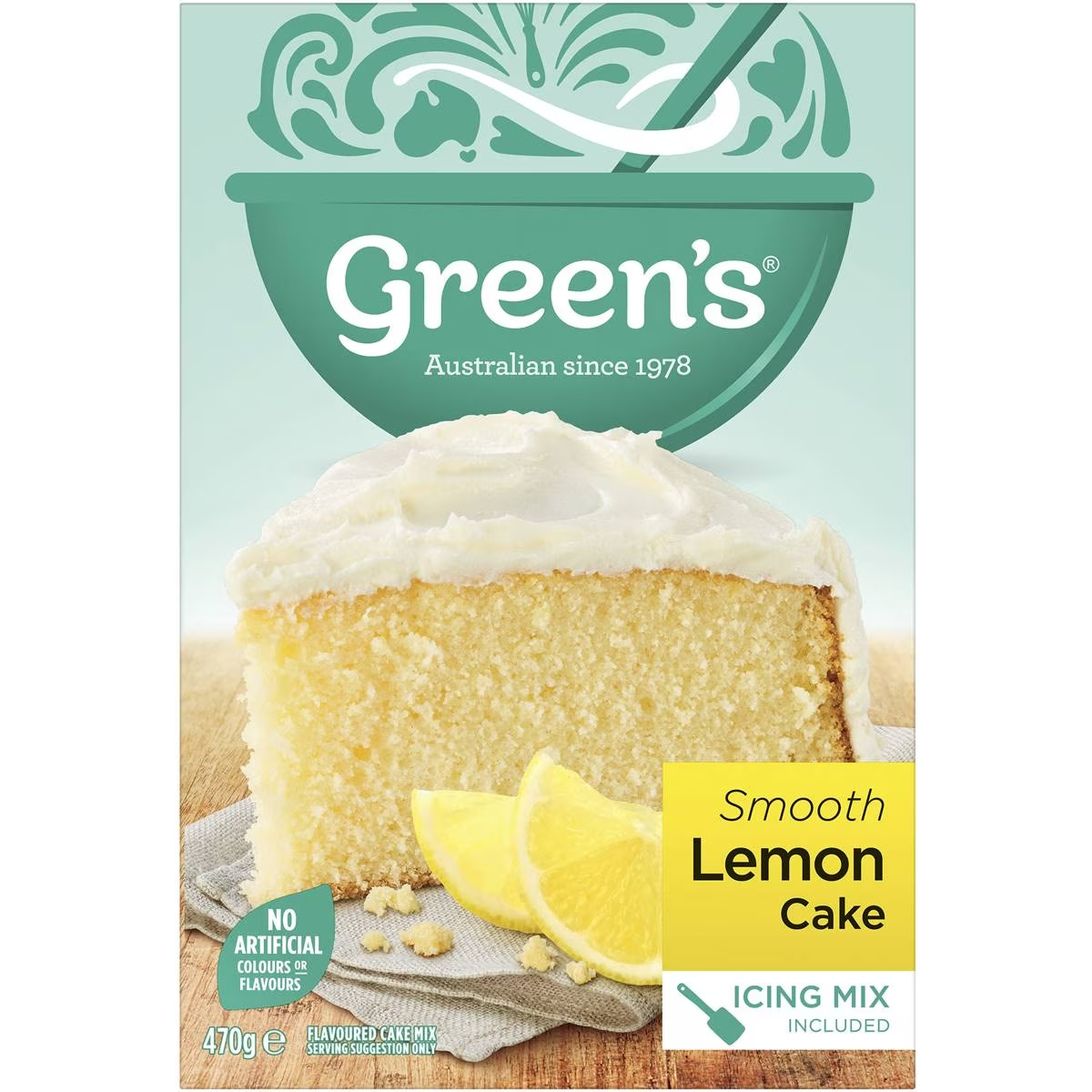 Green's Traditional Cake Mix Lemon 470g