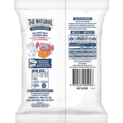 The Natural Confectionery Co. Fruity Chews Lollies 180g