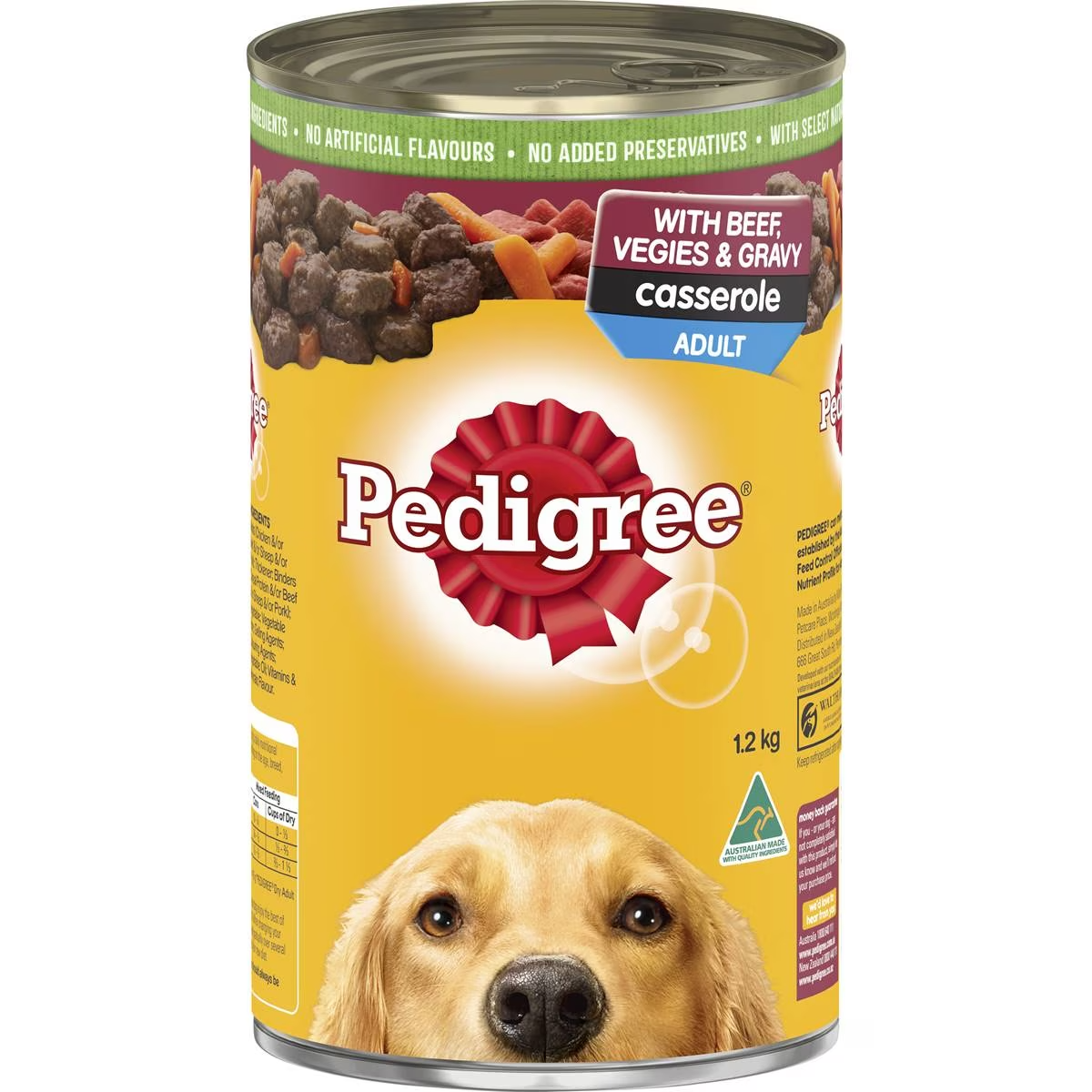 Pedigree Casserole With Beef & Gravy Wet Dog Food Can 1.2kg