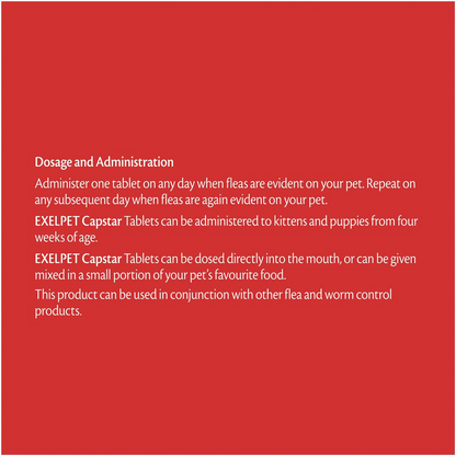Exelpet Capstar Flea Treatment For Cat / Small Dog 6 pack