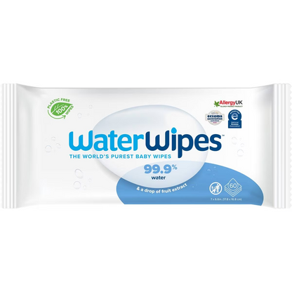 Waterwipes Fragrance Free Sensitive Skin Baby Wipes 60 X9 Pack