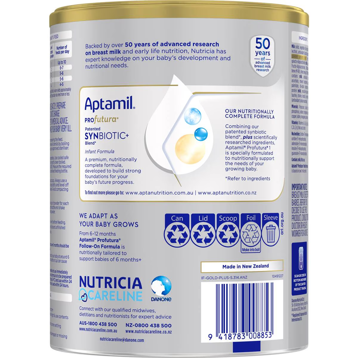 Aptamil Profutura 1 Premium Infant Formula From Birth To 6 Months
