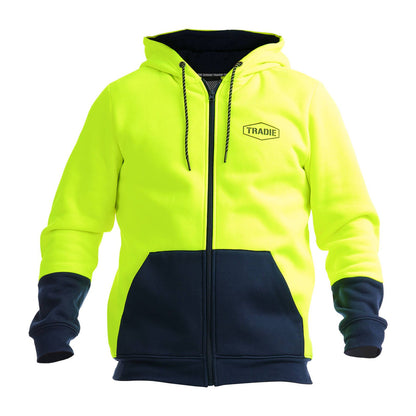 Tradie Hi Vis Yellow Hoodie - XL