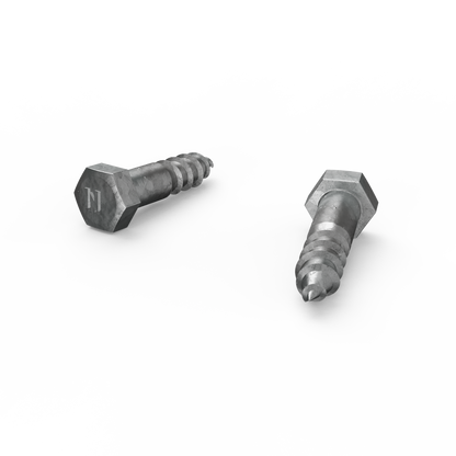 Zenith Hex Head Coach Screws - M12 x 50mm - Hot Dip Galvanised - 12 Pack