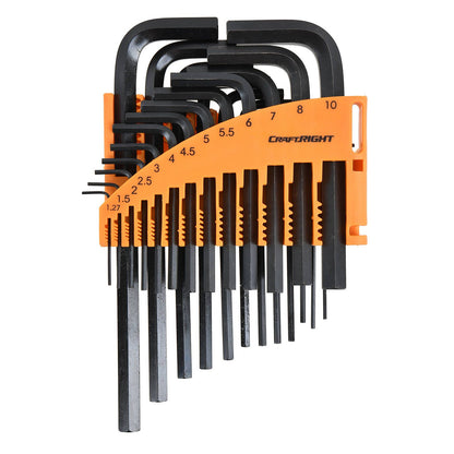 Craftright Hex Key Set - 25 Piece - 1.27-10mm
