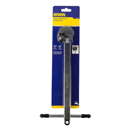 Irwin Telescopic Basin Wrench With Swivel Head 254-406mm