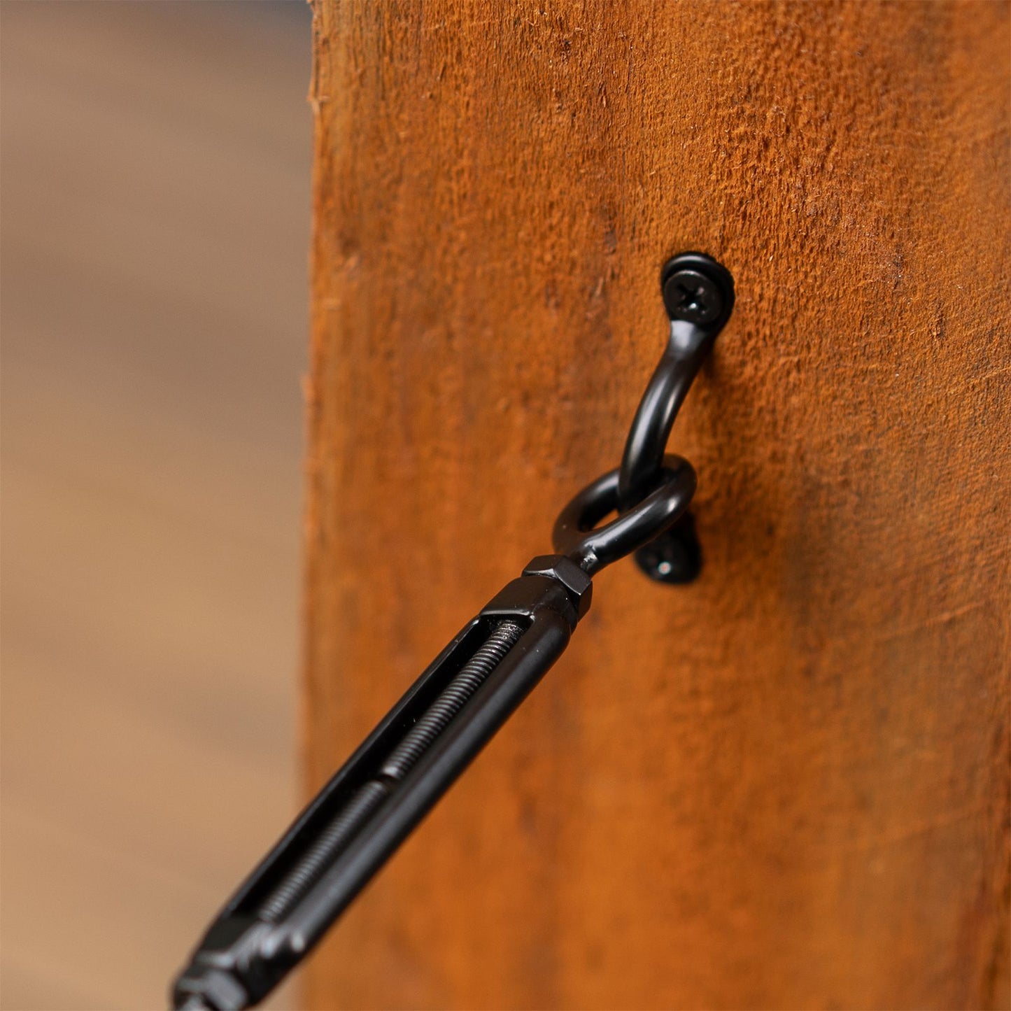 Taskmaster Hook Eye Turnbuckle Balustrade Kit - 5mm - Black - 74 x 210 x 15mm