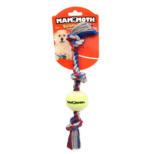 Mammoth 3 Knot Mini Ball Rope Dog Toy