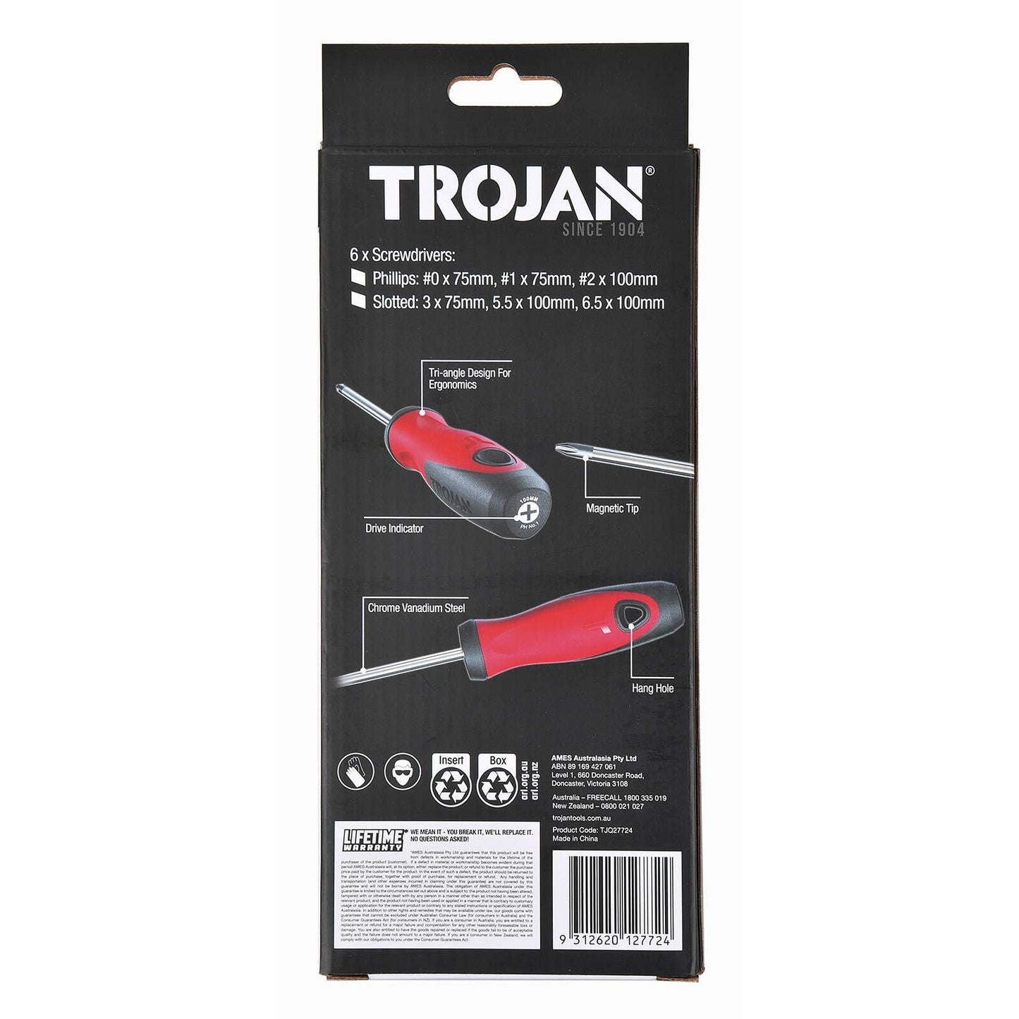 Trojan Screwdriver Set - 6 Piece
