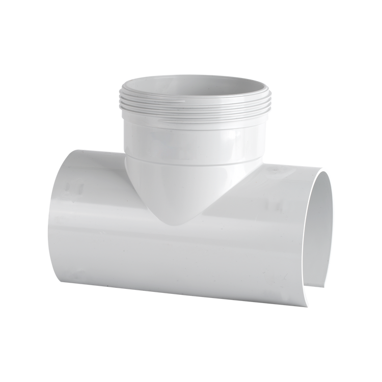 Holman PVC Stormwater Snap Tee - 90mm - White