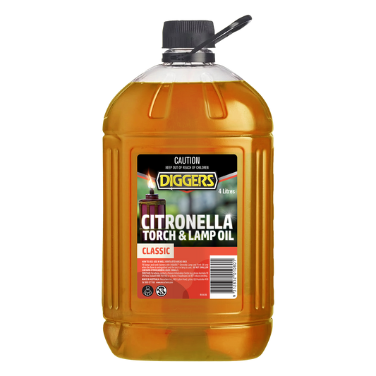 DIGGERS Classic Citronella Torch And Lamp Oil - 4L