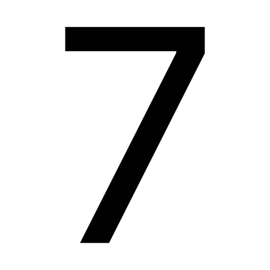 Numero Black Vinyl Transfer 7 - 41 x 63mm