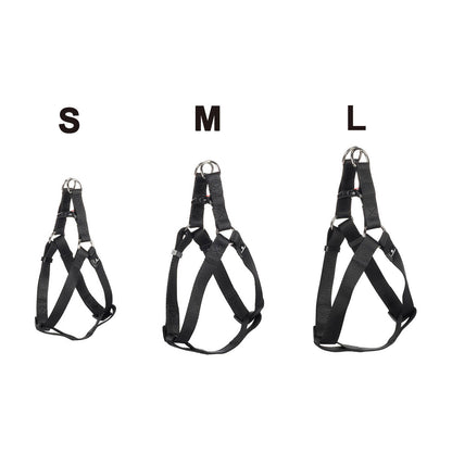 Flamingo Large Ziggi Dog Harness - 40-70cm - Black