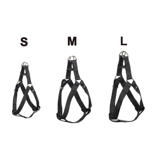 Flamingo Large Ziggi Dog Harness - 40-70cm - Black