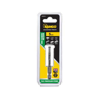 Kango Mini Diamond Pro Hole Saw - 5mm - Braze-Bonded Diamonds - Fast Plug Removal