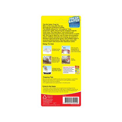 The Big Cheese Pet Safer Mouse Trap - 95 x 23 x 75mm