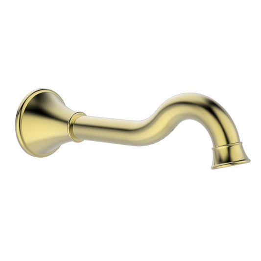 Mondella Brushed Brass Classic Bath Spout