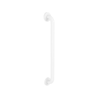 Evekare 600mm White Concealed Flange Grab Rail - 250kg Capacity - 304 Stainless Steel
