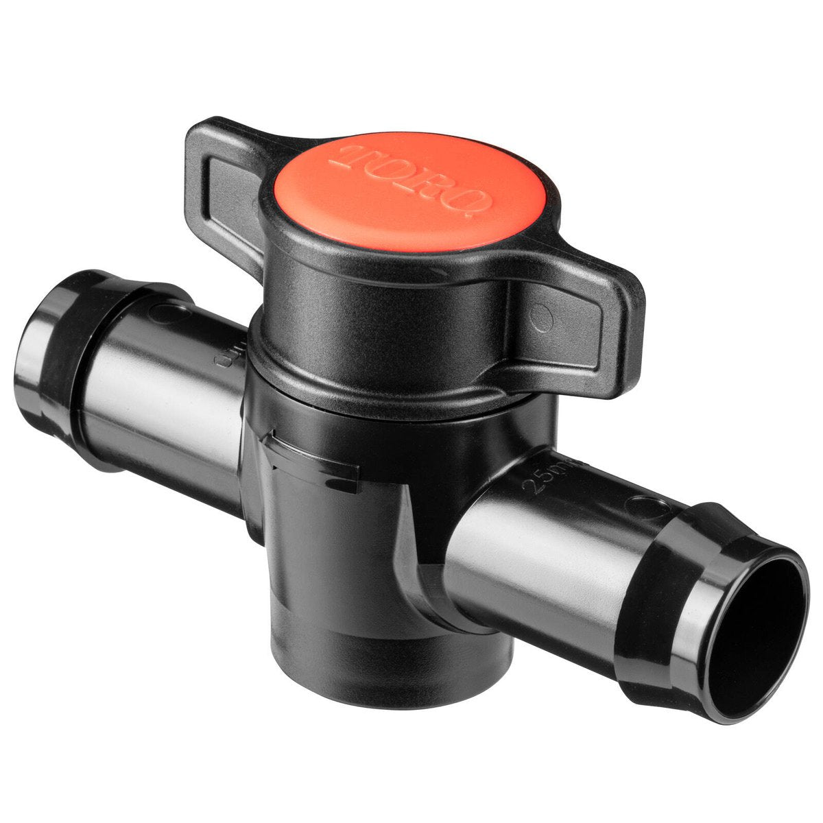 Toro 25mm In-Line Barbed Tap Polypropylene Durable Water Control