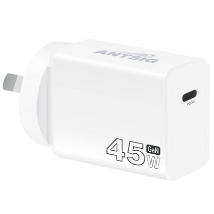 Antsig 45W USB-C GaN Wall Charger - White