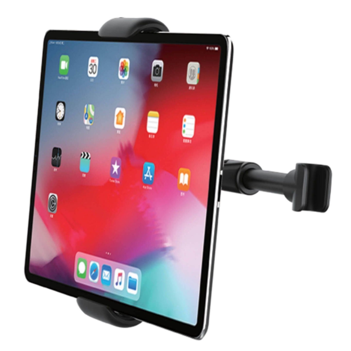 Nuplastex Tablet Mount Holder - Car Headrest - Black
