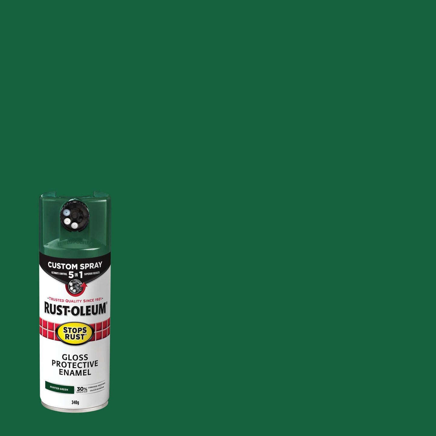 Rust Oleum Custom Spray - 5 in 1 - Gloss Dark Hunter Green - 340g