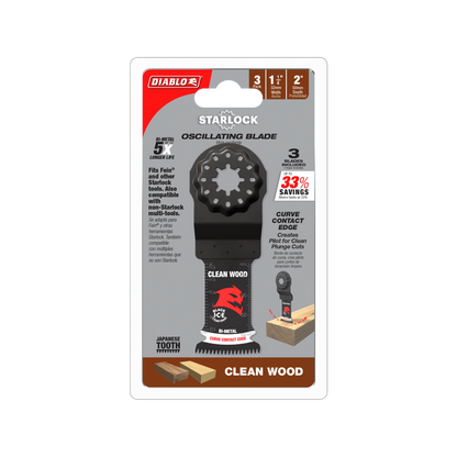 Diablo Bi-Metal Multi Tool Blades - 32mm - 3 Pack