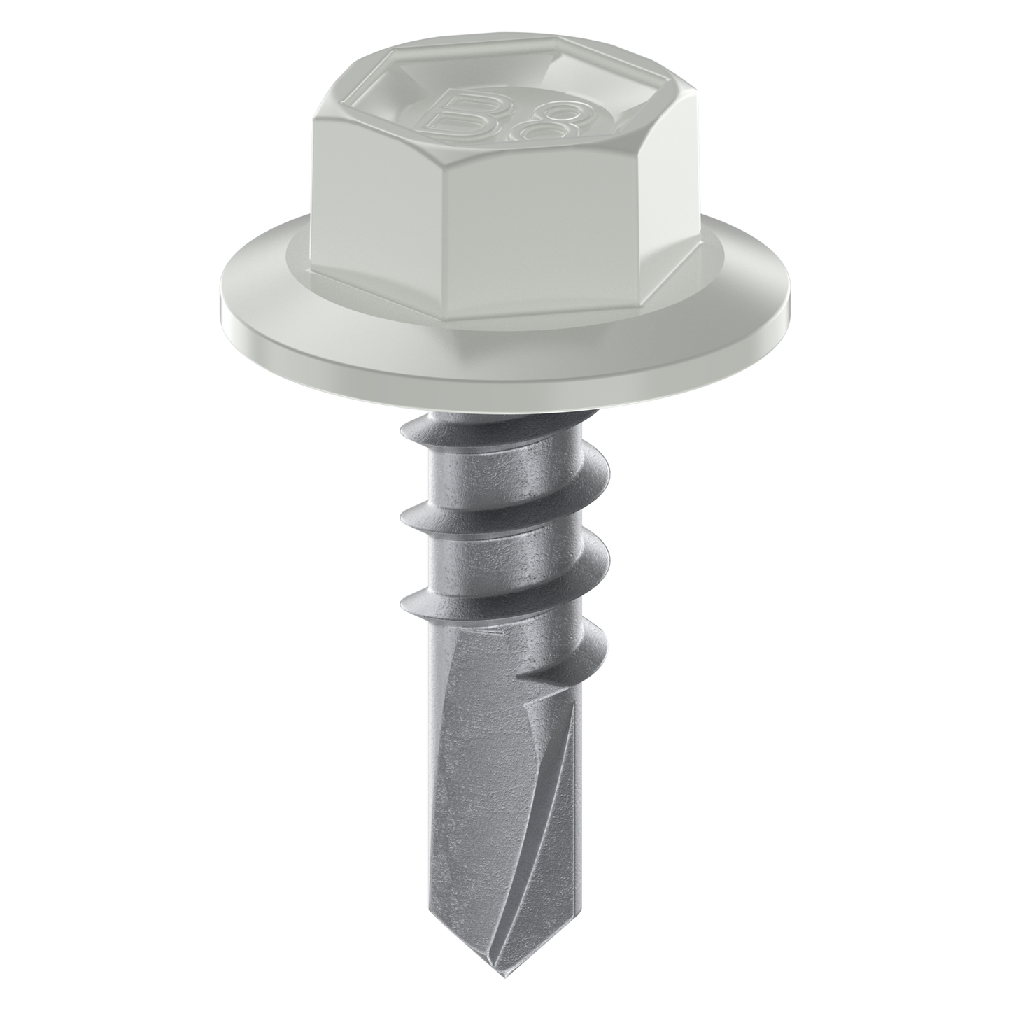 Bremick Metal Hex Screw - 10g x 16mm - Shale Grey - 100 Pack