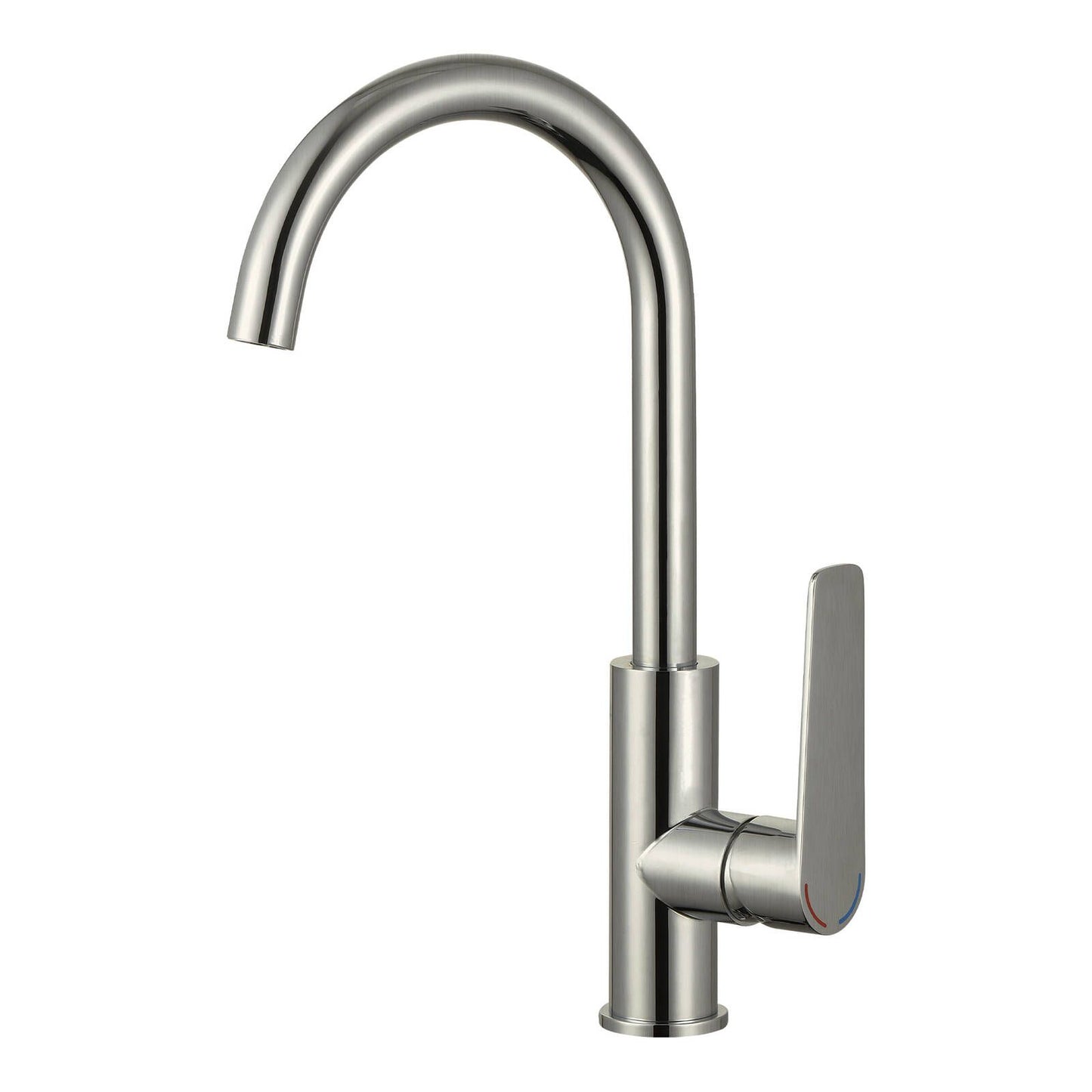 Evekare 35mm Brushed Nickel Designer Extended Side Lever Sink Mixer