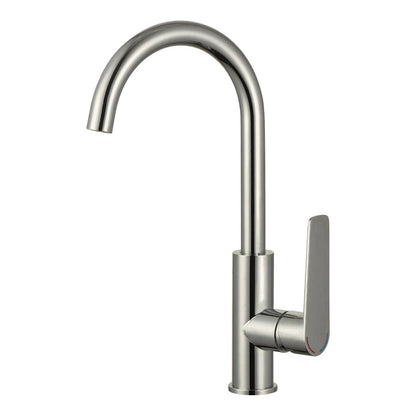 Evekare 35mm Brushed Nickel Designer Extended Side Lever Sink Mixer