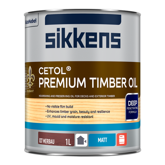 Sikkens Cetol Premium Timber Oil - 1L - Merbau