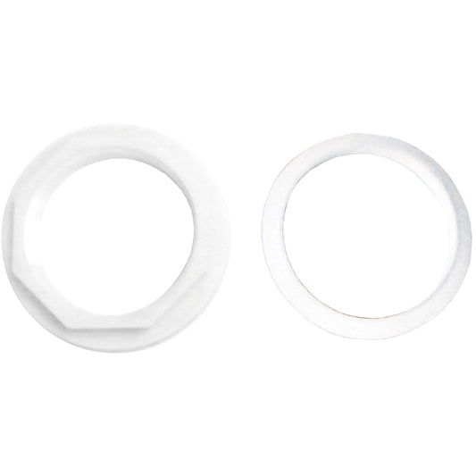 Kinetic White Wedge Washer And Nut