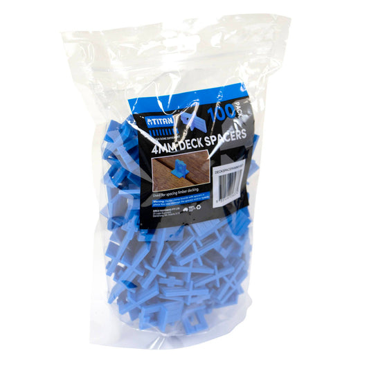 Titan Deck Spacers - 4mm - Blue - 100 Pack