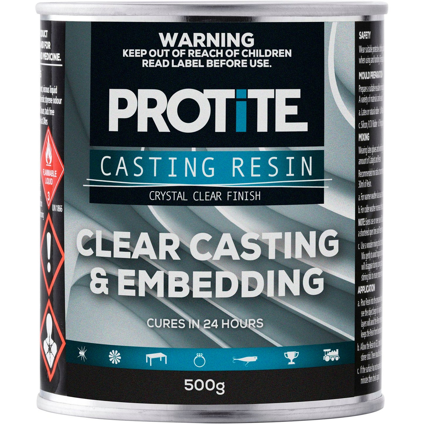 Protite Clear Casting Fibreglass Resin - 500g