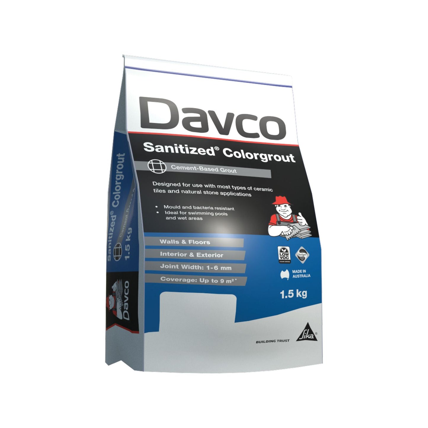 Davco Sanitized Colourgrout - 1.5kg - Mocha