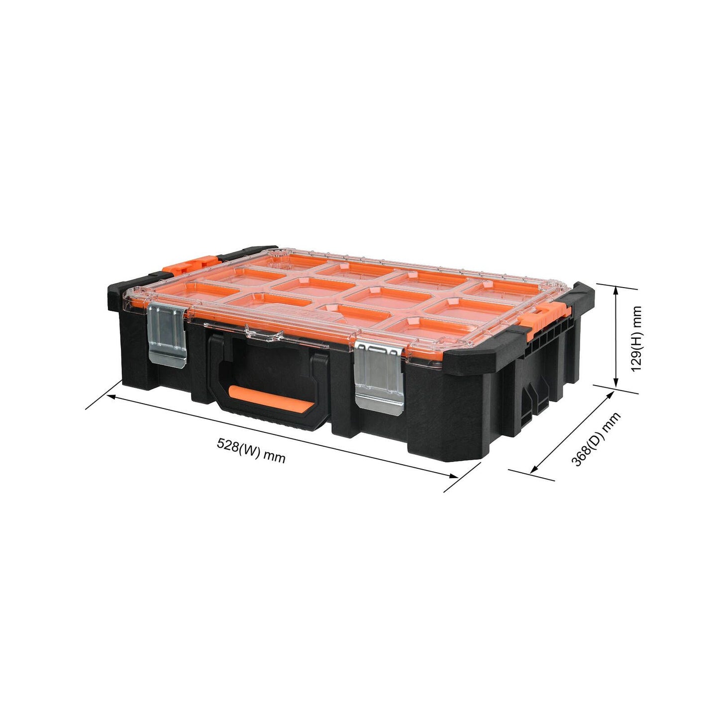 Tactix Modular Heavy Duty Tool Organiser - 528 x 129 x 368mm