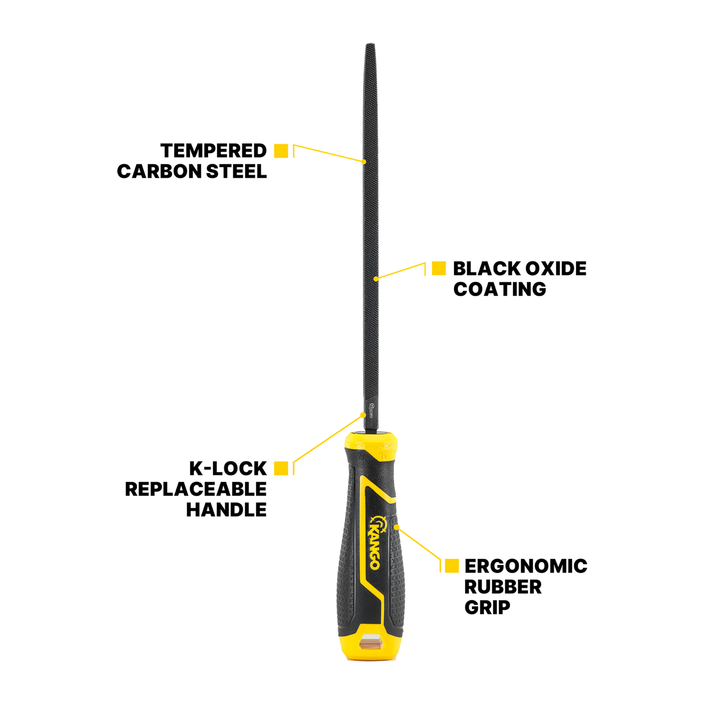 Kango Triangle Second Cut File - 200mm