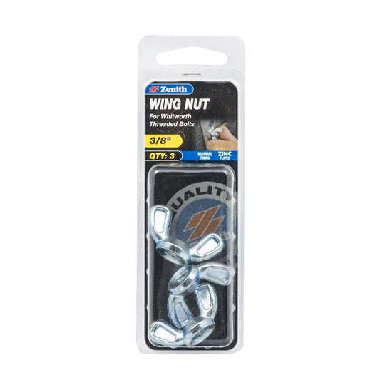 Zenith Wing Nut - 3/8" - 3 Pack