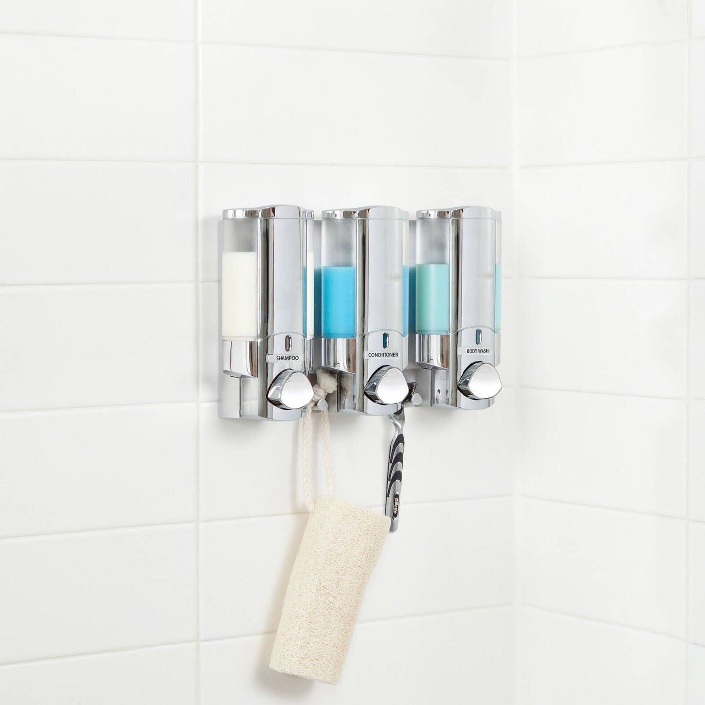 Better Living Aviva Dispenser - 3 x 325ml - Chrome