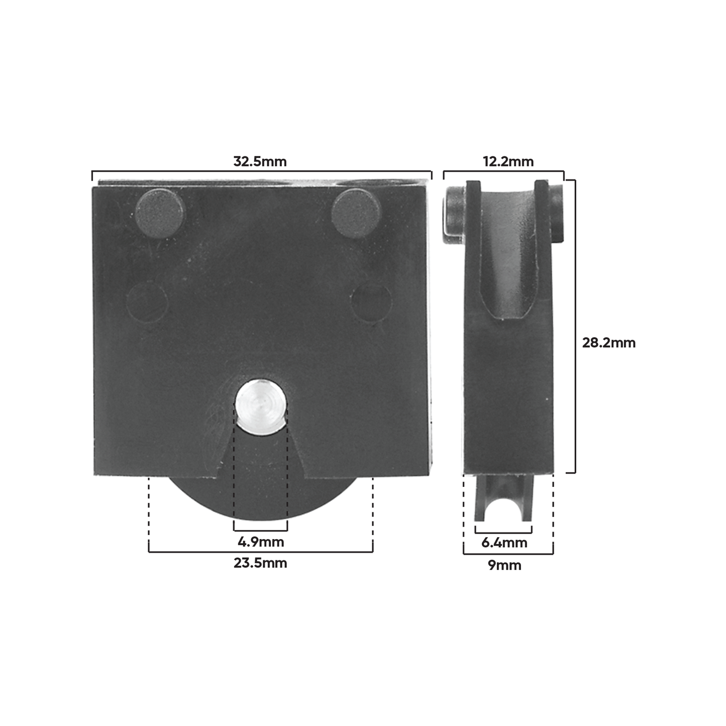 Rolltrak Adjustable Narrow Body Roller - 33mm