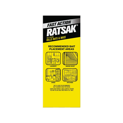 RATSAK Fast Action Bait Station - 200g - 4 Pack