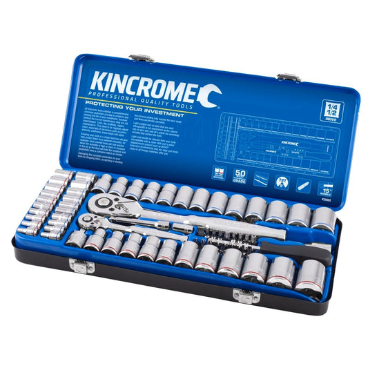 Kincrome Socket Set - 69 Piece - Chrome Vanadium Steel - Metric & Imperial